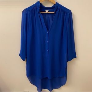 Aritzia Wilfred Sheer 100% Silk Blouse